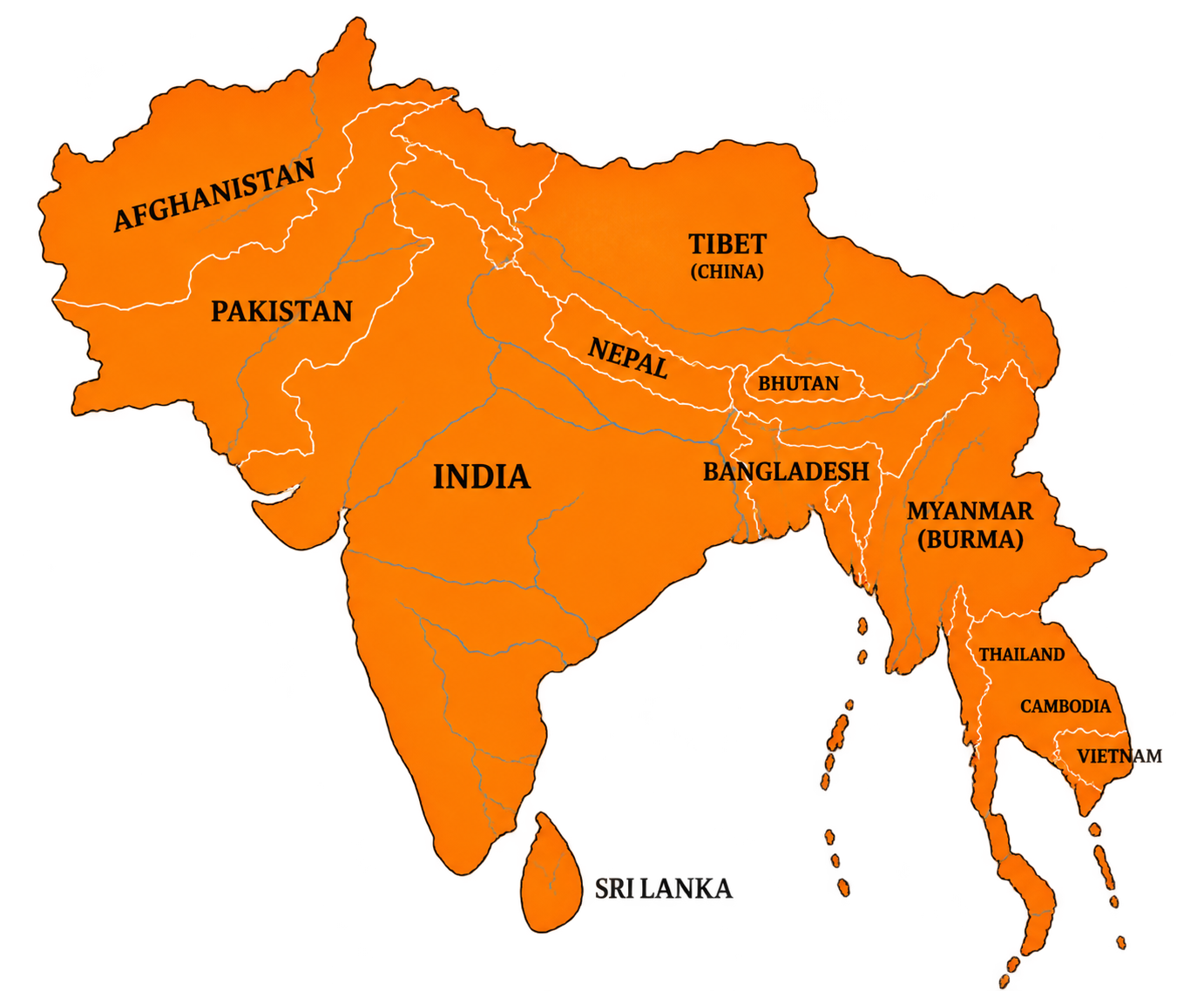 अखंड भारत का संपूर्ण मानचित्र